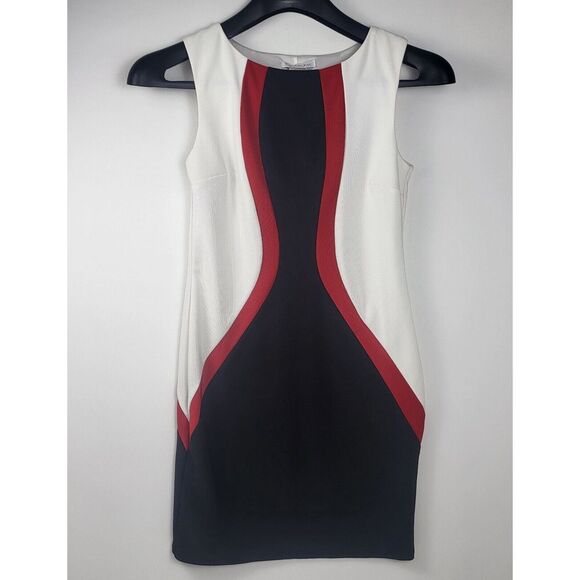 Wishes Wishes Wishes Dresses & Skirts - Wishes Wishes Wishes Black White & Red Stretchy Lined Knee Length Large dress‎